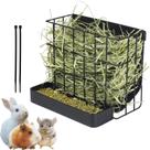 Alimentador de feno CAIQINLI para metal para coelhos, coelhos e chinchilas Alimentador de feno CAIQINLI para metal para coelhos, coelhos e chinchilas