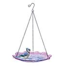 Alimentador de pássaros e banheira EcoCycle 11" Glass 0.6 QT violeta