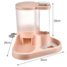 Alimentador Duplo Automático Pet água E Ração - Lovely Vibe cor:rosa