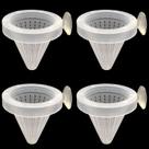 Alimentador para Peixes AILINDA 4PCS Copos de Sucção para Minhocas Vermelhas em Aquário Alimentador para Peixes AILINDA 4PCS Copos de Sucção para Minhocas Vermelhas em Aquário