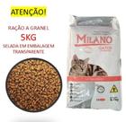 Alimento Completo Premium Milano Ração Gatos Castrados Salmão - 5KG A GRANEL