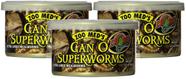 Alimento para Animais Zoo Med Lata de SuperLarvas 3x35g