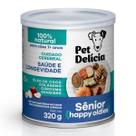 Alimento úmido pet delícia senior 320g cães