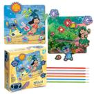 Alinhavo Infantil Educativo Stitch NIG Coordenação Motora e Criatividade 24 Peças