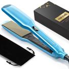 Alisador de cabelo Wavytalk Titanium Flat Iron 1,7 polegadas azul