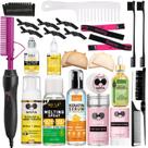 Alisador Hot Comb Goiple para perucas e cabelos naturais +28 unidades