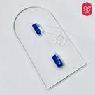 Alisador Meia Lua de Acrílico - 10cm x 19cm