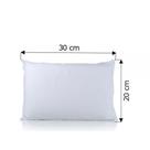 Almofada 20x30 branca oxford poliéster 10 unidades