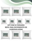 Almofada 40x40 Enchimento Fibra Siliconada Capa TNT Macia