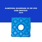 Almofada água quadrada com orifício caixa de ovo