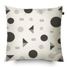 Almofada Algodão Estampada Desenhos 40x40cm Preto Almofada Algodão Estampada Desenhos 40x40cm Preto