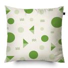 Almofada Algodão Estampada Desenhos 40x40cm Verde Almofada Algodão Estampada Desenhos 40x40cm Verde