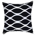 Almofada Algodão Estampada Micah 40x40cm Preta Almofada Algodão Estampada Micah 40x40cm Preta