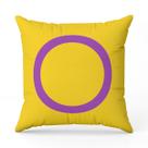 Almofada Avulsa Cheia Estampada Bandeiras LGBT Cores 45cm x 45cm com Refil