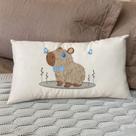 Almofada Baguete (01 UNIDADE) Rineira Com Enchimento Para Cama Posta 50x30 Capivara