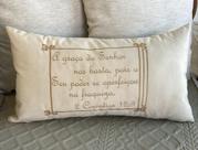 Almofada Baguete Bordada Salmos
