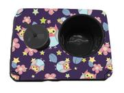 Almofada Bandeja Pipoca Balde e 1 Copo Personalizado Corujas Almofada Bandeja Pipoca Balde e 1 Copo Personalizado Corujas