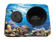 Almofada Bandeja Pipoca Balde e 1 Copo Personalizado Fundo do Mar Almofada Bandeja Pipoca Balde e 1 Copo Personalizado Fundo do Mar