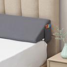 Almofada Bed Wedge Vekkia King para cabeceira Gap Filler Grey