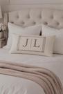Almofada Bordada 2 Iniciais Casal Com Enchimento 50 x 30 Top