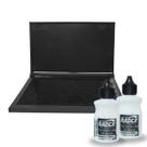 Almofada Carimbeira Grande Com 2 Tintas Preta 40ml
