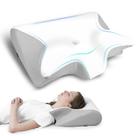 Almofada cervical HOMCA para alívio da dor no pescoço, espuma viscoelástica Almofada cervical HOMCA para alívio da dor no pescoço, espuma viscoelástica