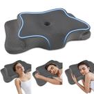 Almofada cervical QIUBABYO Espuma de Memória Ergonômica Ajustável