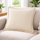 Almofada Cheia Karsten Denver Piquet Favo 45 x 45cm 100% Algodão Macia