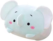 Almofada cilíndrica de pelúcia de pelúcia de elefante fofo HUOGUO de 23,6 polegadas, brinquedo supermacio de desenho animado para presentes de cama, travesseiro infantil Kawaii para dormir