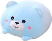 Almofada cilíndrica de pelúcia de pelúcia de pelúcia de urso fofo HUOGUO de 20,3 cm, brinquedo super macio para abraçar desenhos animados, presente para roupa de cama, travesseiro infantil Kawaii para dormir