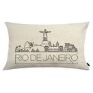 Almofada City Retangular Estampada 30x50cm Rio de Janeiro