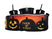 Almofada Com Bolso Porta Pipoca Balde + 2 Copos Halloween Almofada Com Bolso Porta Pipoca Balde + 2 Copos Halloween