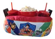 Almofada Com Bolso Porta Pipoca Balde + Copos Patrulha Canina 2