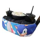 Almofada Com Bolso Porta Pipoca Balde + Copos Sonic 1