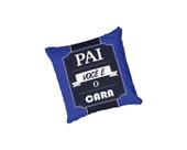 Almofada com enchimento Azul Faixa Pai Você é o Cara