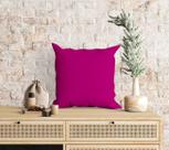 Almofada Com Enchimento Color Block Lisa Vermelho Violeta Almofada Com Enchimento Color Block Lisa Vermelho Violeta