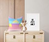 Almofada com enchimento Infantil Cupcake Pop It Cores Candy