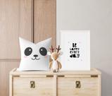 Almofada com enchimento Infantil Panda Rosto