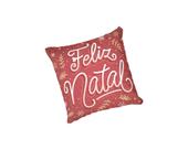 Almofada com enchimento Lettering Feliz Natal