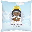 Almofada Com Enchimento Oração Santinho Nossa Santa Efigênia