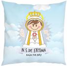 Almofada Com Enchimento Oração Santinho Nossa Senhora de Fátima