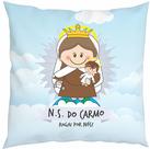 Almofada Com Enchimento Oração Santinho Nossa Senhora do Carmo
