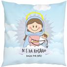 Almofada Com Enchimento Oração Santinho Nossa Senhora do Rosário