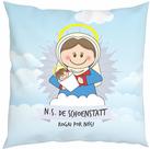 Almofada Com Enchimento Oração Santinho Nossa Senhora Schoenstat Mãe Rainha