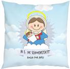 Almofada Com Enchimento Oração Santinho Nossa Senhora Schoenstat Mãe Rainha