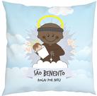 Almofada Com Enchimento Oração Santinhos São Benedito Almofada Com Enchimento Oração Santinhos São Benedito
