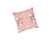Almofada com enchimento Pássaros e Flores Rosa