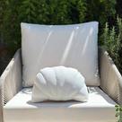 Almofada Concha Impermeável Área Externa 38x28 Branco