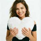 Almofada Coração Branco Pelúcia Pelo Curto Para Decoração Presente Dia Das Mães Namorados Namorada Novadecora Almofada Coração Branco Pelúcia Pelo Curto Para Decoração Presente Dia Das Mães Namorados Namorada Novadecora
