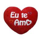 Almofada Coração "Eu Te Amo" Presente Romântico 23x21